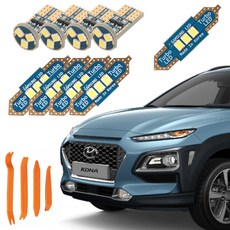 CARTEM 車用Luna LED室內燈+拆卸器全套組, Hyundai Kona 2017年6月~2020年9月, 1套