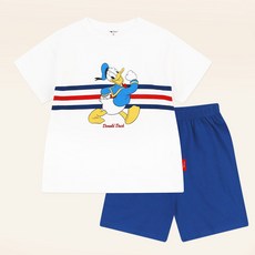 몰리멜리프렌즈 디즈니 도날드덕 데이지덕 실내 마린 반팔 4부 상의 + 하의 세트