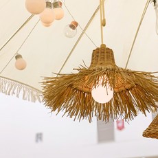 Isoppum海草藤燈罩06001A, 淺木色