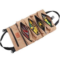 Ledin 釣魚工具分隔收納帆布袋, 米色