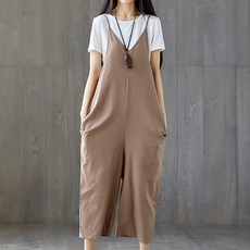 假兩件式休閒孕婦兩件套吊帶褲連身褲