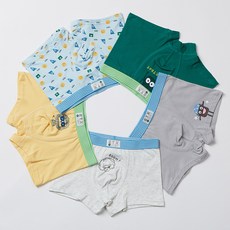 SCOXX 男童學生四角內褲5件組