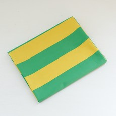 Ikonihouse 大條紋布料, 綠色 + 黃色, 1個