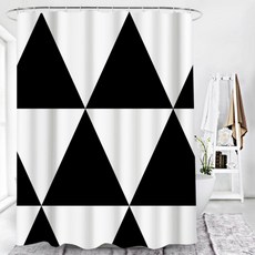 Hazelly 北歐風浴室浴簾 Type21 180 x 180 cm, 1個