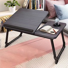 H리빙 침대 간이 접이식 노트북 책상, 블랙