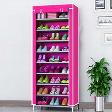 SAERON LAC 簡易鞋櫃 9 步 60 x 30 x 155cm, 亮粉色