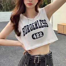 PEONIST 女款個性無袖短版T恤