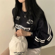 I'M MONG 女款Rijelt運動風線條大學T