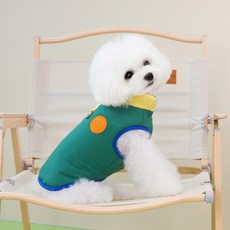 Coupets 寵物狗彩繪外套, 綠色, 1個