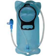 運動便攜吸嘴飲水袋, 藍色(水袋)+透明(吸管), 2.5L, 1組