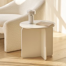 메종드꼼마 모리 사이드 테이블 L, 화이트