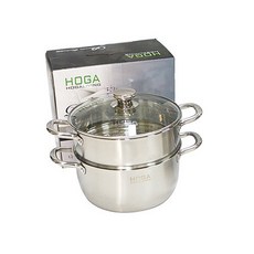 IH感應爐適用多功能雙耳不鏽鋼蒸籠湯鍋, 23厘米, 1個