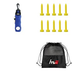 NAYASTYLE 高爾夫球 + 球袋 + PE 球Tee 10入套組, GFYP-136-3+170-2PU