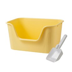 DINGDONGPET 寵物籃式特大貓砂盆, 1個, 黃色