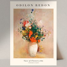 퍼니즈 인테리어 액자 미포함 오딜롱르동 명화 그림 포스터 베이스플라워