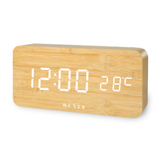 ZENOVE Berix 現代木質桌鐘, 單一顏色