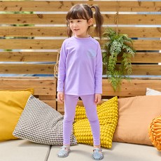 유라비 아동용 베키쥬 케이드 스탠다드 돌핀 래시가드 상하의 세트