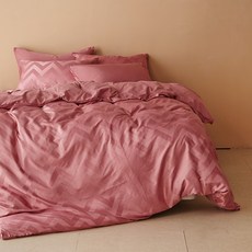 La Pomme Reflower羽絨棉被寢具組, 玫瑰粉, 被子(寒流用)+被套+枕套 2入