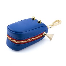 Ants 彩色鱷魚紋鑰匙包, 藍色, 單一商品