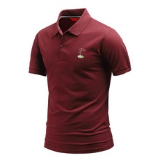 다꾸앙 남성용 타게팅 PK 반팔 자수 카라 골프 티셔츠 E04JKA_JC3863