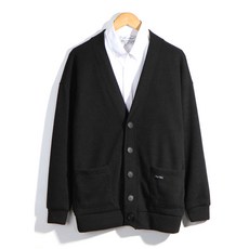 Raymon 男士Doreuni寬鬆版羅紋針織開襟衫