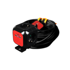 러그 에어큐브 2포트 USB 멀티탭 연장선 4구 LUG-KSG-04U-1.5, 15m, 블랙(B), 1개