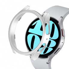 LuA lovel Galaxy Watch PC防撞硬殼保護殼, 銀色, 1個