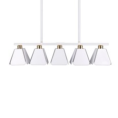 원하 인테리어 플라이 5등 팬던트, 화이트