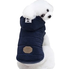 狗狗鬍子連帽衫 WI001DG, 海軍藍
