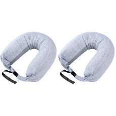 QueenLife 多用途頸枕, 2個, 灰色