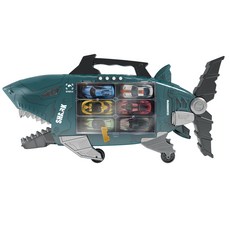 鯊魚造型手提箱汽車玩具組, 混色