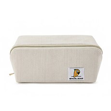 優雅色彩人字紋斜拉鍊防水化妝包