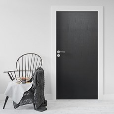 로즈로사 현관문 방문 시트지 2p, 26체리엠보싱블랙(SM4801-14), 100 x 210 cm