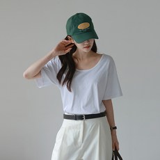 시크폭스 여성용 코튼 유넥 티셔츠