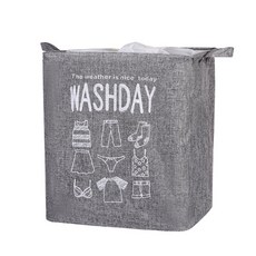 Clara Washday 衣物收納洗衣籃, 1個, 灰色