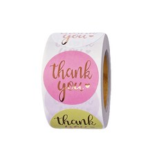 Seven Jib 禮物包裝圓形貼紙 500p, 1個