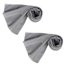 PEONIST 冰感運動涼感毛巾 90 x 30 cm, 灰色, 2個