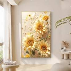 테리보 금전운 해바라기 그림 액자, 타입1
