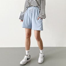 JAL BBA JEAN 女款簡約綁帶短褲