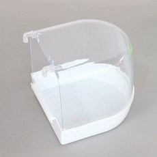 칠시 앵무새 투명 목욕통 욕조, 화이트, 1개