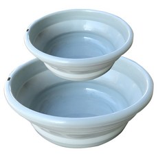 Punic 兩段式變形折疊盆 2件組, 1套, 藍色