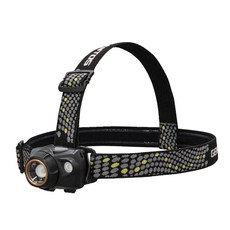 GENTOS W Star雙電源頭燈 USB充電 700流明 IP64 WS-300H, 黑色, 1個