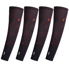 9FX Summer Tech 運動涼感袖套 4入, Activator 紅色, 4個