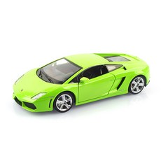 複刻版 1:24 可開門 LED 藍寶堅尼 蓋拉多 LP560-4 壓鑄模型 MSZ110563GR, 綠色, 1個