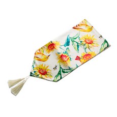 獨特藝廊風桌旗, 白色, 32 x 200cm