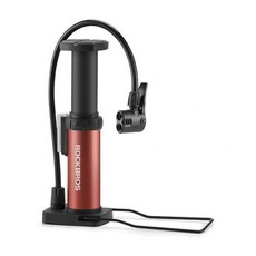 ROCKBROS 洛克兄弟 便攜式腳踏打氣筒 4522L, 1個, 紅色