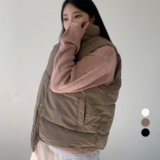 102102 여성용 데일리 조끼 패딩 점퍼