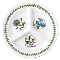 Portmeirion 波特玫琳恩 植物園系列 圓形三格盤 24cm, 1個, 隨機出貨