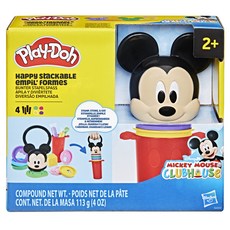 Hasbro 孩之寶 Play-Doh 培樂多 Disney Junior系列 快樂疊疊樂遊戲組, 混合顏色, 113g, 1個