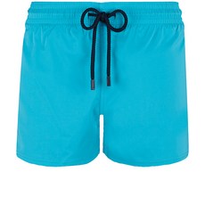 VILEBREQUIN 男士泳裝藍色純色迷你彈力褲 VQ-20SSMANH9E00316